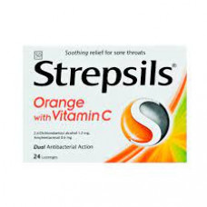 Strepsils Orange With Vitamin C 24S