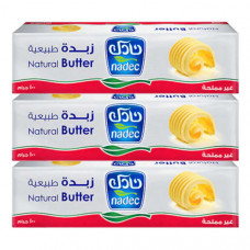 Nadec Natural Butter Unsalted 3 x 100gm 