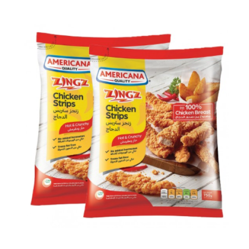 AMERICANA CHICKEN STRIPS SPICY 2X750GM