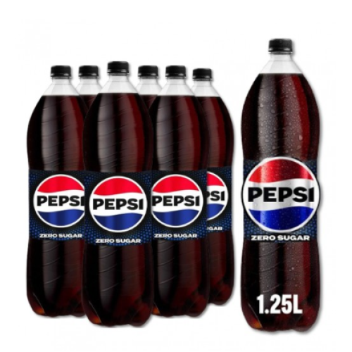 PEPSI ZERO SUGAR PET BOTTLE 6S*1.25L