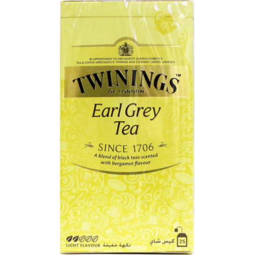 TWININGS EARL GREY TEA BAGS 25S