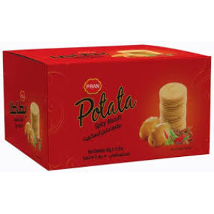 PRAN POTATA SPICY BISCUIT 6 X 50 GM