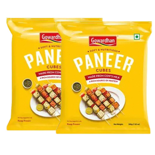 GOWARDHAN PANEER CUBES 2X200GM