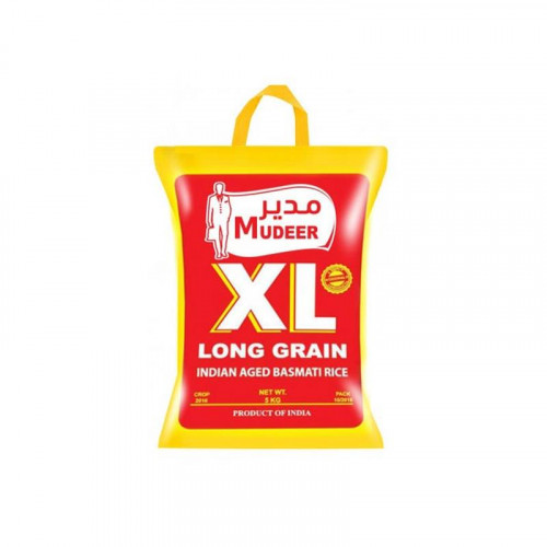 MUDEER XL LONG GRAIN BASMATI RICE 5 KG