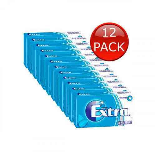 Wrigleys Extra Gum Peppermint Tabs 12s  Wrigleys Extra Gum Peppermint Tabs 12s