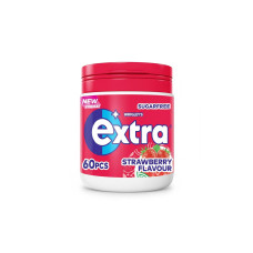 WRIGLEY EXTRA BIGGIE BOTTLE STRAWBERRY 84GM