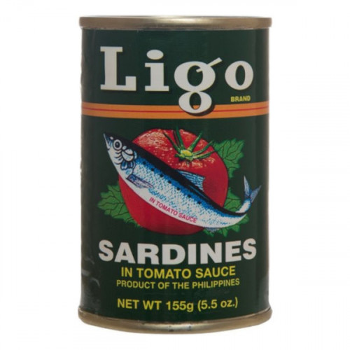 Ligo Sardines in Tomato Sauce 155gm  Ligo Sardines in Tomato Sauce 155gm
