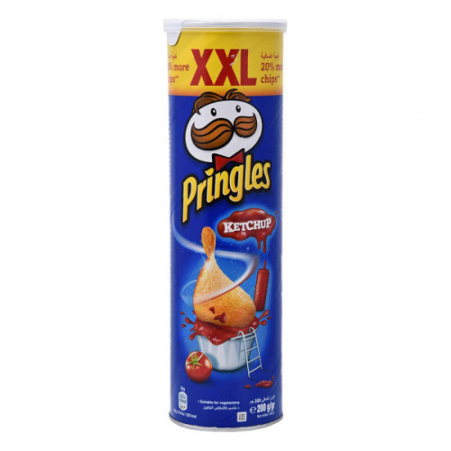 Pringles Potato Crisps Ketchup XXL 200gm  Pringles Potato Crisps Ketchup XXL 200gm