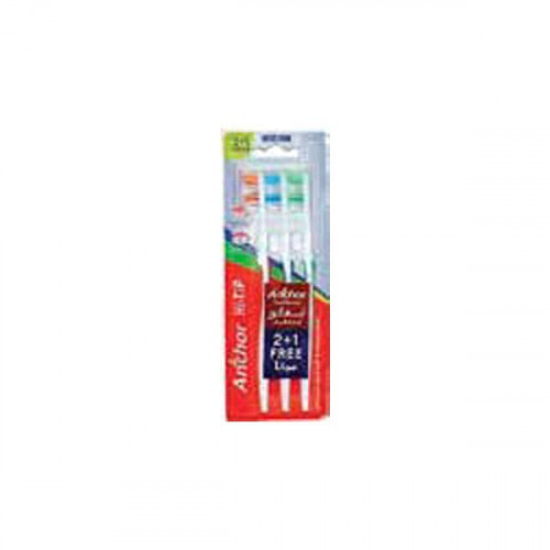 Anchor Hi-Tip Medium Tooth Brush 2+1 Free 
