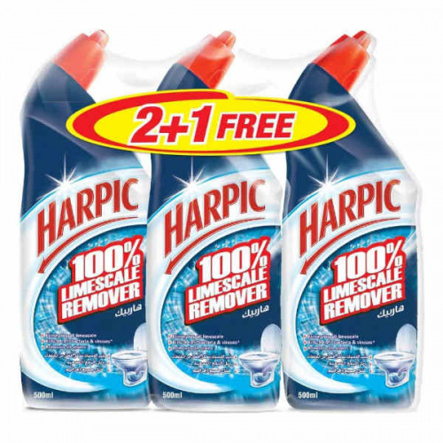 Harpic Toilet Cleaner Original 500ml 2 + 1 Free
