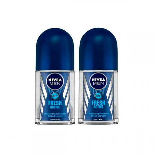 Nivea Deo Roll-On 2X50ml@20%Off  Nivea Deo Roll-On 2X50ml@20%Off