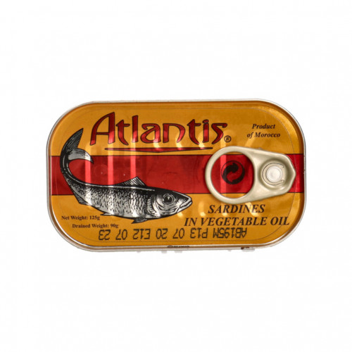 Atlantis Canned Sardines 125Gm 5S