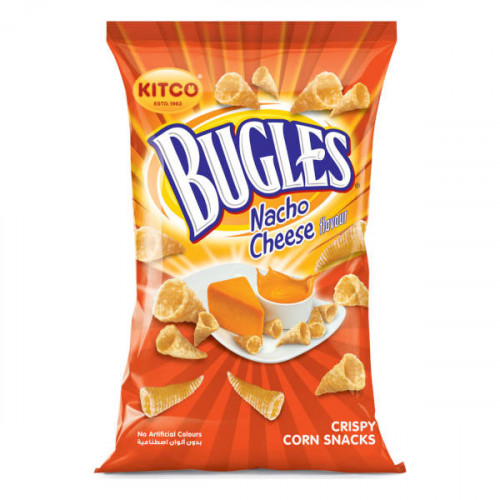 Kitco Bugles Corn Snacks Nacho Cheese 150gm  Kitco Bugles Corn Snacks Nacho Cheese 150gm