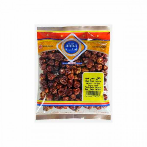 Ahlia Red Chilli Whole Round 90gm  Ahlia Red Chilli Whole Round 90gm