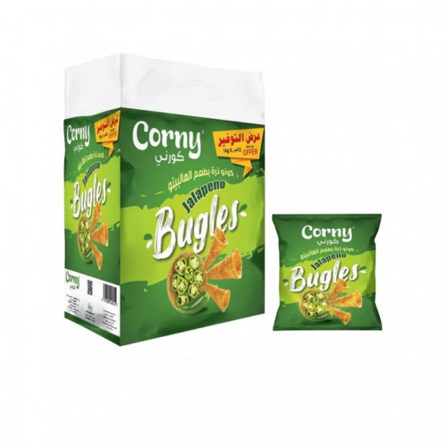 Corny Bugles Jalapeno Flavour 12 X 14Gm