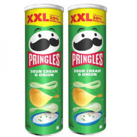 Pringles Sour Cream Onion 2X200Gm + Shahid Free