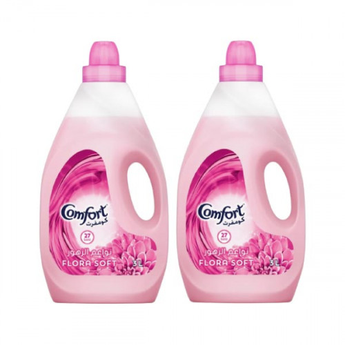Comfort Fabric Softener Flora Soft 2 x 3Ltr  Comfort Fabric Softener Flora Soft 2 x 3Ltr