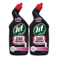 Jif Zero Limescale Toilet Cleaner Pink Power 2 x 750ml 