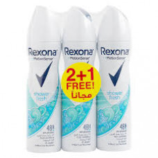 Rexona Deo Spray Shower Fresh Women 3X150Ml@15% Of
