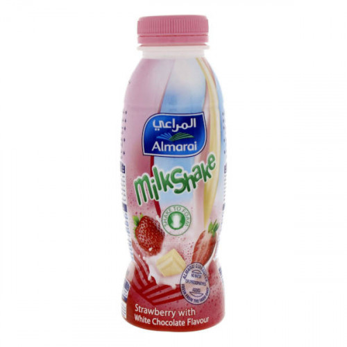Almarai Milk Shake Strawberry With Chocolate 340ml 