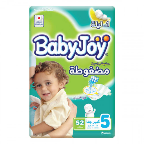 BabyJoy Diapers Junior 14-25Kg 52 Pieces  BabyJoy Diapers Junior 14-25Kg 52 Pieces