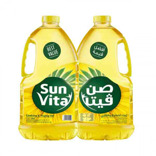Sun Vita Cooking & Frying Oil 2 x 1.5Ltr  Sun Vita Cooking & Frying Oil 2 x 1.5Ltr