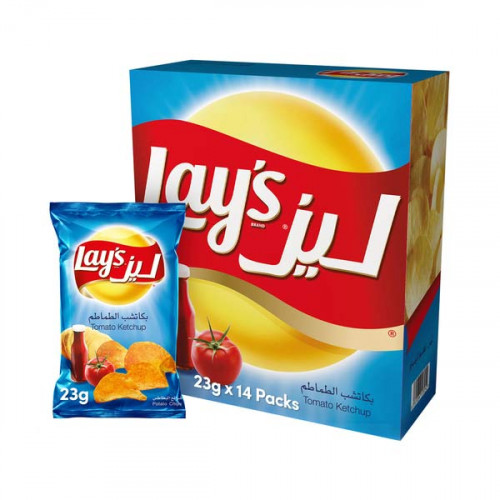 Lay-s Potato Chips Tomato Ketchup 14 x 23gm 
