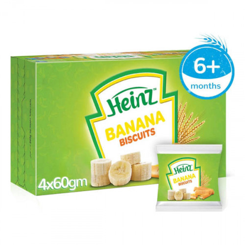 Heinz Baby Biscuits Banana 240gm  Heinz Baby Biscuits Banana 240gm