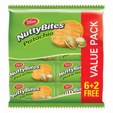 Tiffany Bites Biscuits Pistachio 90gm 8s 