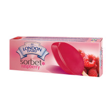 LONDON DAIRY SORBET STICK RASBERRY ICE CREAM 90ML
