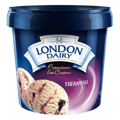 London Dairy Premium Ice Cream Tiramisu 1Ltr  London Dairy Premium Ice Cream Tiramisu 1Ltr