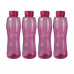 PLASTIC WATER BOTTLE 4 PCS SET 1000ML 0444