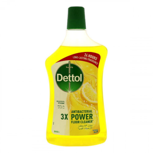 Dettol Antibacterial Power Floor Cleaner Lemon 900ml  Dettol Antibacterial Power Floor Cleaner Lemon 900ml