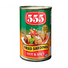 555 Sardine Fried Hot & Spicy 155gm 