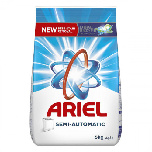 Ariel Semi-Automatic Detergent Powder 5Kg   Ariel Semi-Automatic Detergent Powder 5Kg