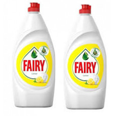 Fairy Lemon Dishwashing Liquid 2 X 400 Ml