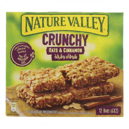 Nature Valley Crunchy Cereal Bars Oats & Cinnamon 6 x 42gm 