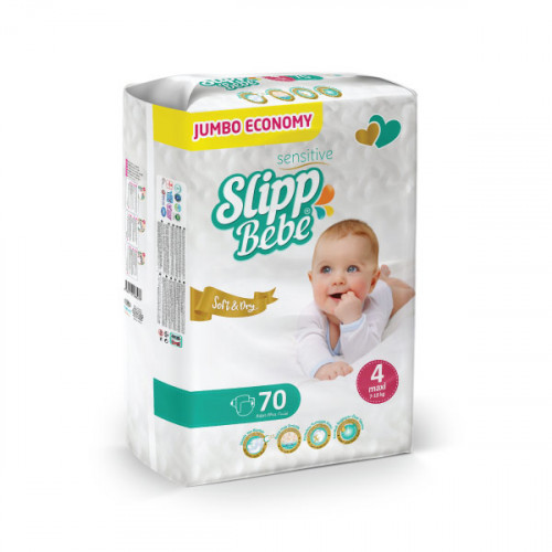 Slipp Bebe Baby Diapers Maxi 7-18Kg 70-s  Slipp Bebe Baby Diapers Maxi 7-18Kg 70-s