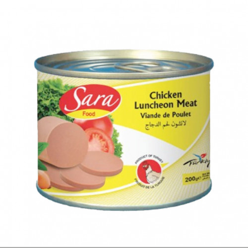 Sara Chicken Luncheon Meat Round Tin 200Gm Sara Chicken Luncheon Meat Round Tin 200Gm