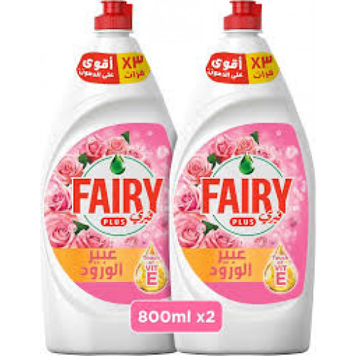 Fairy Rose Dish Wash 2X800Ml