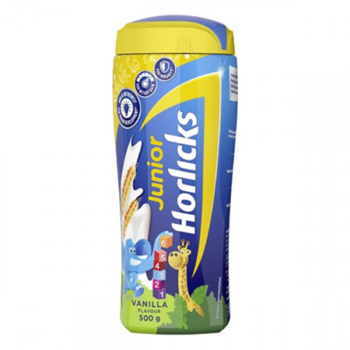Junior Horlicks Vanilla Malt Powder 500gm  Junior Horlicks Vanilla Malt Powder 500gm
