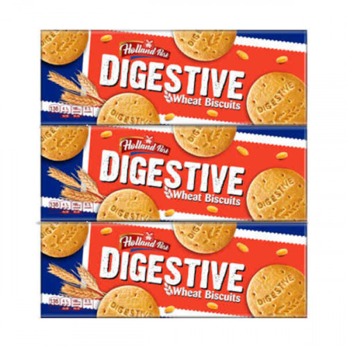 Holland Park Digestive Wheat Biscuits 3 x 250gm  Holland Park Digestive Wheat Biscuits 3 x 250gm