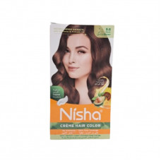 Nisha Creme Hair Color 60Gm + 60Ml Dark Brown
