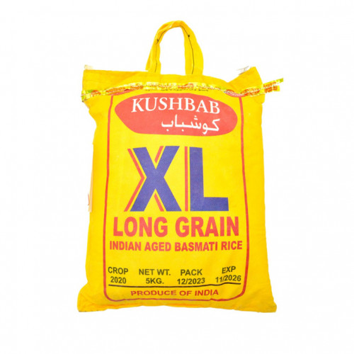 Kushbab Xl Indian Basmati Rice 5 Kg