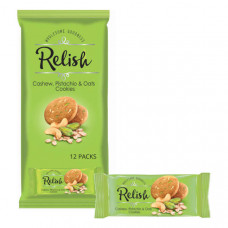 Nabil Relish Cashew, Pistachio & Oats Cookies 12 x 42gm 