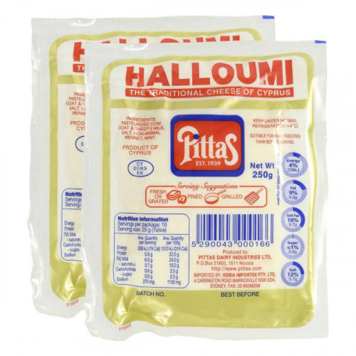 Pittas Halloumi Cheese 2 x 250gm 